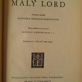 Foto inzerátu Malý lord (F. Hodgson Burnett)
