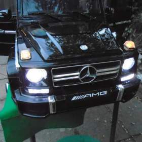 Foto inzerátu Dětské elektrické auto Mercedes Benz AMG G63 pro 1 dítě pěkný stav zánovní baterie