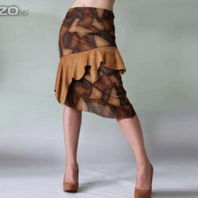 Fotka k inzerátu Cípatá sukně z imitace kůže, S- M / 14320018
