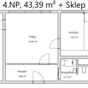 Foto inzerátu Prodej, byt 2+1, 44 m2