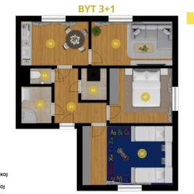 Prodej, byt 3+1, 72 m2 / 19538480