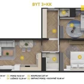 Foto inzerátu Prodej, byt 2+1, 57 m2