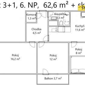 Foto inzerátu Prodej, byt 3+1, 66 m2