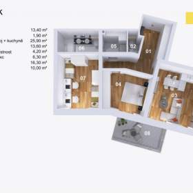 Foto inzerátu Prodej, byt 3+kk, 96 m2