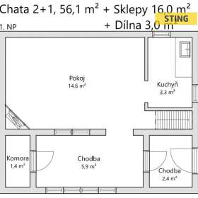 Foto inzerátu Prodej, chata, 63 m2