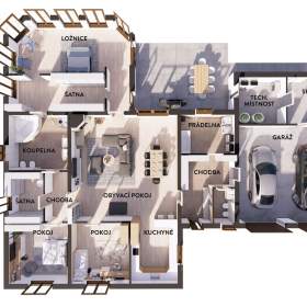 Foto inzerátu Nadstandartní rodinný dům 5+1 s pozemkem 2421m2, Čeladná