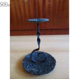 Retro kovový svícen / 14238577