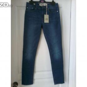 Prodám nové modré rifle zn. New Look Super Skinny vel. 34/34, slim / 13500344