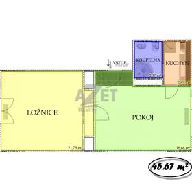 Foto inzerátu Pronájem, byt 2+1, 46 m2, Moravská Ostrava, ul. Českobratrská