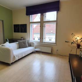 Pronájem bytu -  designový byt 2kk, 50 m2, sklep a společná zahrada, Praha 2 -  Vinohrady, ul. Slezsk / 19450951