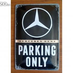 Fotka k inzerátu Plechová cedule:  Mercedes- Benz Parking Only / 15128114