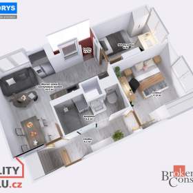 Pronájem bytu 3+kk 56 m², Jablonec nad Nisou / 19585995