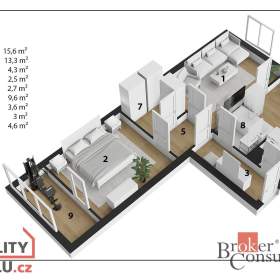 Foto inzerátu Pronájem bytu 2+1 55 m², Praha