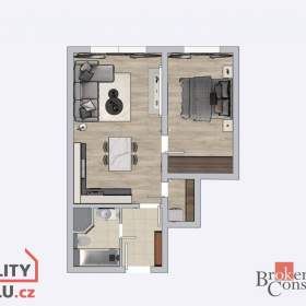 Foto inzerátu Pronájem bytu 2+kk 41 m², Praha