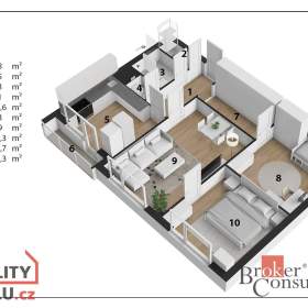 Foto inzerátu Pronájem bytu 3+1 72 m², Chrudim