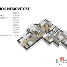 Foto inzerátu Prodej bytu 3+1 110 m², Liberec
