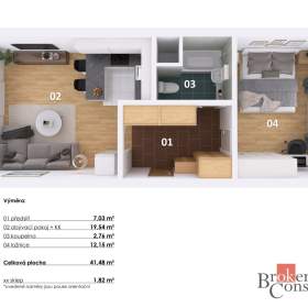 Foto inzerátu Prodej bytu 2+kk 43 m², Liberec