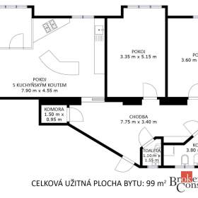 Foto inzerátu Prodej bytu 2+kk 49 m², Brno