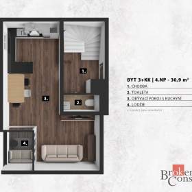 Foto inzerátu Prodej bytu 3+kk 70 m², Liberec