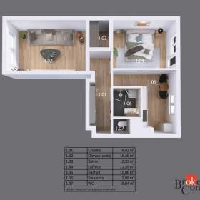 Foto inzerátu Pronájem bytu 2+1 53 m², Nýřany