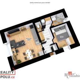 Foto inzerátu Pronájem bytu 2+kk 42 m², Liberec