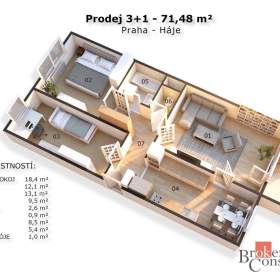 Foto inzerátu Prodej bytu 3+1 71 m², Praha