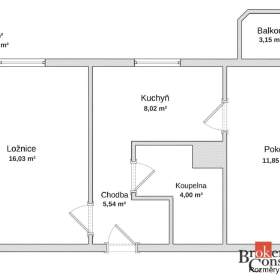 Foto inzerátu Prodej bytu 2+1 54 m², Hrušovany u Brna