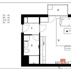 Foto inzerátu Pronájem bytu 1+kk 32 m², Hradec Králové