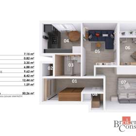 Foto inzerátu Prodej bytu 3+kk 51 m², Příbram