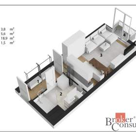 Foto inzerátu Pronájem bytu 1+kk 29 m², Hradec Králové