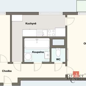 Foto inzerátu Pronájem bytu 2+1 53 m², Plzeň