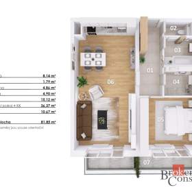 Foto inzerátu Pronájem bytu 2+kk 71 m², Jablonec nad Nisou