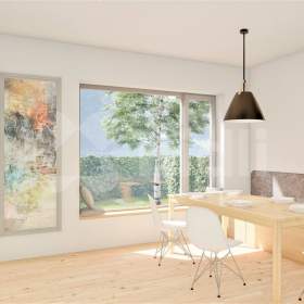 Foto inzerátu Krajní řadový RD S 01 4+1, 158 m2, garáž, 383 m2 zahrada, projekt Sedmdomů, Kladno