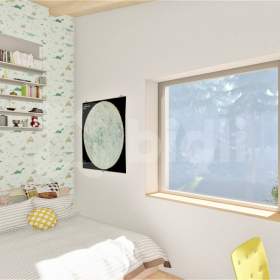 Foto inzerátu Krajní řadový RD S 01 4+1, 158 m2, garáž, 383 m2 zahrada, projekt Sedmdomů, Kladno