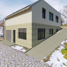 Prodej RD, 2 samostatné byty, garáž, pozemek 1 091 m2, obec Hostěnice -  Mokrá, Brno- venkov / 19342825