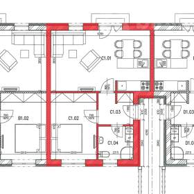 Foto inzerátu Prodej apartmánu 2+kk, 45 m2 - Červená Voda, Mlýnický Dvůr