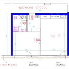 Foto inzerátu Pronájem prostorného bytu 2+kk v obci Vlčková