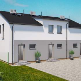 Mezonet, krajní bytová jednotka 3+KK, 86 m2, zahrada 181 m2 / 19599855