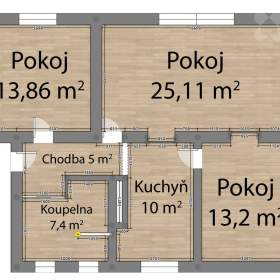 Foto inzerátu Nádherný byt 3+1 83 m2 se soukromou zahradou 69m2