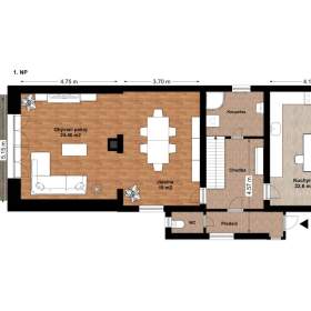 Foto inzerátu Prodej rodinného domu s přístavkem - možnost druhé bytové jednotky, Bříství, okr. Nymburk