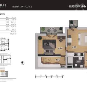 Foto inzerátu Moderní investiční byt 2+kk s dvěma balkony v Českém Brodě