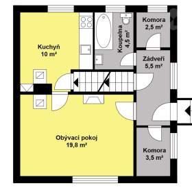 Foto inzerátu Prodej chaty 3+1, 90 m2, na pozemku 901 m2, v obci Struhařov, Praha-východ