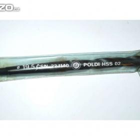 Vrták D=19,5 mm šroubovitý s kužel. stopkou HSS,ČSN 221140 / 15523340