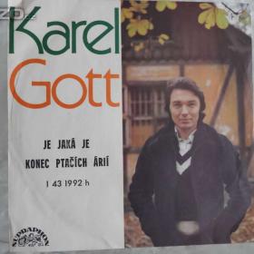Fotka k inzerátu Deska s Karlem Gottem z roku 1976 / 15339343