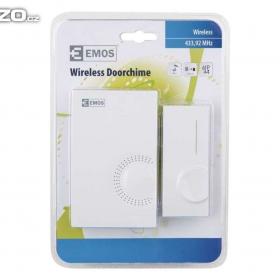 Fotka k inzerátu Bezdrátový domovní zvonek EMOS -  dosah až 100metrů -  nový, nepoužitý / 19648202
