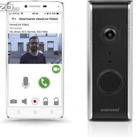 Fotka k inzerátu Domovní zvonek s kamerou Smartwares DIC- 23112 Wired IP Wi- Fi -  nový, nepoužitý, záruka  / 19383858