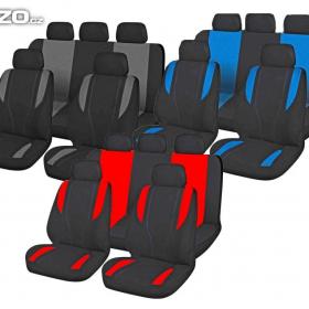 Fotka k inzerátu Autopotahy šedočerné , červenočerné , modročerné -  nové , nepoužité , záruka / 18371242