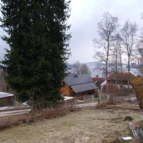 Foto inzerátu Prodej chaty 2+kk, koupelna, WC, terasa, krb, na pozemku 36 m2, Horní Planá Jenišov