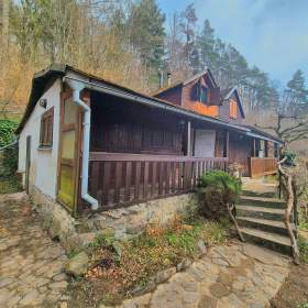 Prodej chaty 36 m2, vlastní pozemek 104 m2, Stříbrná Skalice -  Hradové Střimelice / 19470799