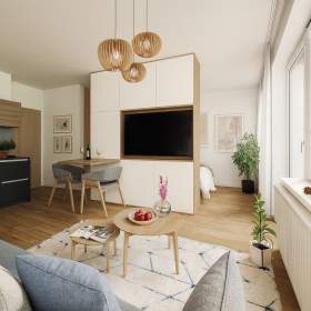 Prodej bytu 2+kk 41 m2, předzahrádka 62 m2, DV, Praha 5 -  Barrandov / 19576796